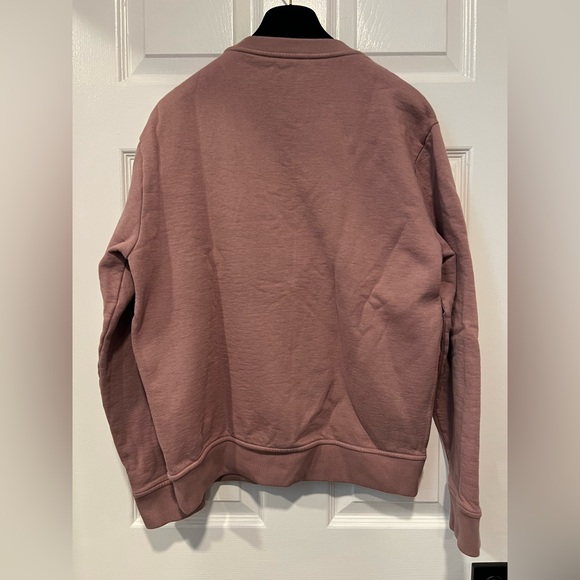 Hermes Sweatshirt with Puzzle Equestre horse lambskin patch size L mauve pink - Picture 9 of 11